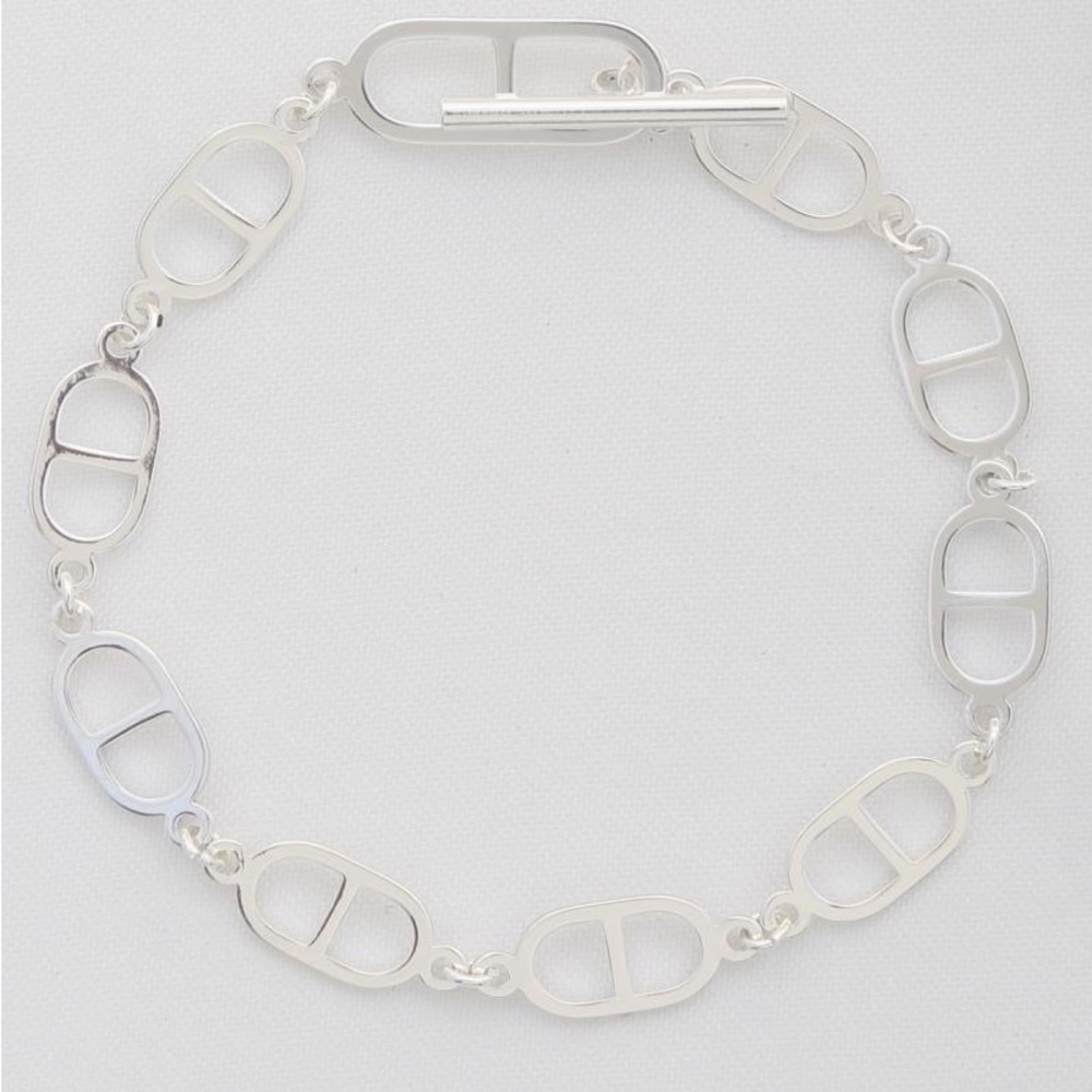 Link bracelet silver
